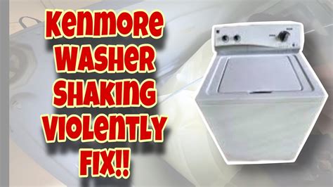 kenmore vibration guard washer|kenmore washing machine shakes violently.